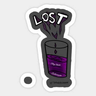 Lost Stay Clean Sticker